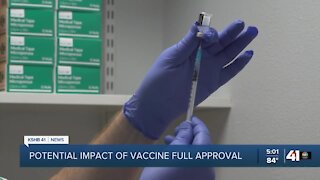 Potential impact of vaccine full approval