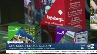 Girl Scouts learn sales pitches, presentation skills through cookie sales