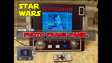 Digital Photo Frame To Star Wars Panel! #starwars #disney #photoframe #diy
