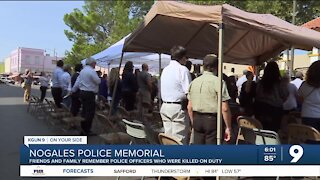 Families remember lives of fallen police officers in Nogales at memorial service
