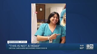 Phoenix nurse recovering from COVID-19 is "lucky to be alive"