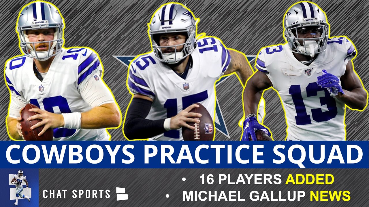 Cowboys 2022 Practice Squad Tracker Cooper Rush, Will Grier, Qadree