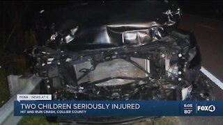 Two children seriously injured in hit and run crash in Collier County