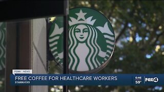 Starbucks offers free coffee to healthcare workers