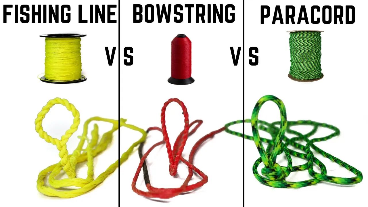 What ACTUALLY works for a bowstring? (Fishing Line vs Paracord vs