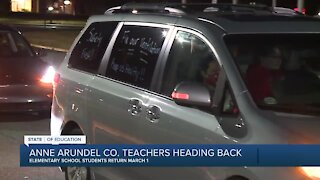Anne Arundel County teachers heading back