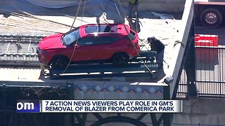 GM removes Mexican-made Chevy Blazer from Comerica Park following backlash
