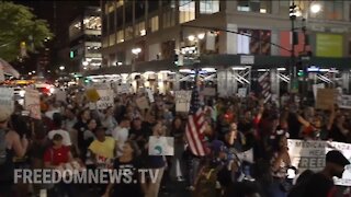 Huge Crowd Of NYC Protestors Chant F**k Biden & deBlasio