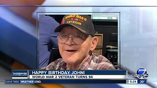 Happy birthday John! Veteran celebrating No. 94!