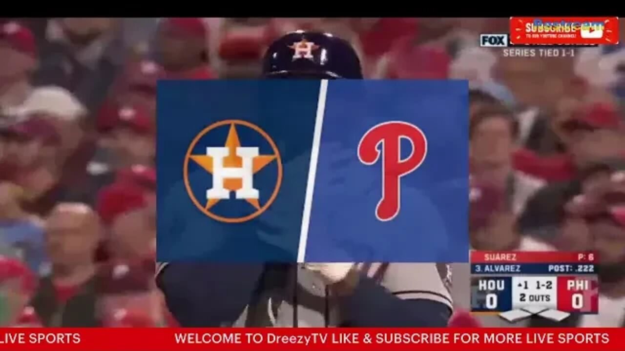 2022 World Series Game 3 Houston Astros vs Philadelphia Phillies Live