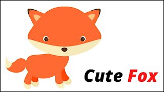 Cute Fox Stretching