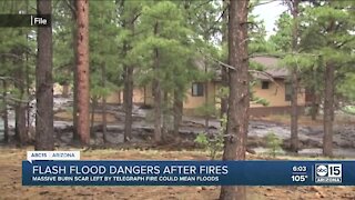 Gila County officials prepare for potential flooding along fire burn scars