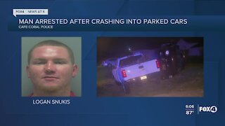 Man facing DUI charges after hitting parked cars in Cape Coral