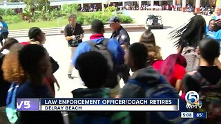 Special sendoff for retiring Palm Beach County School District police officer