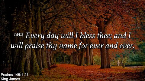 Wednesday Evening Nov 2nd - Praise Thy Name