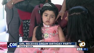 South Bay girl battling rare cancer receives dream birthday party
