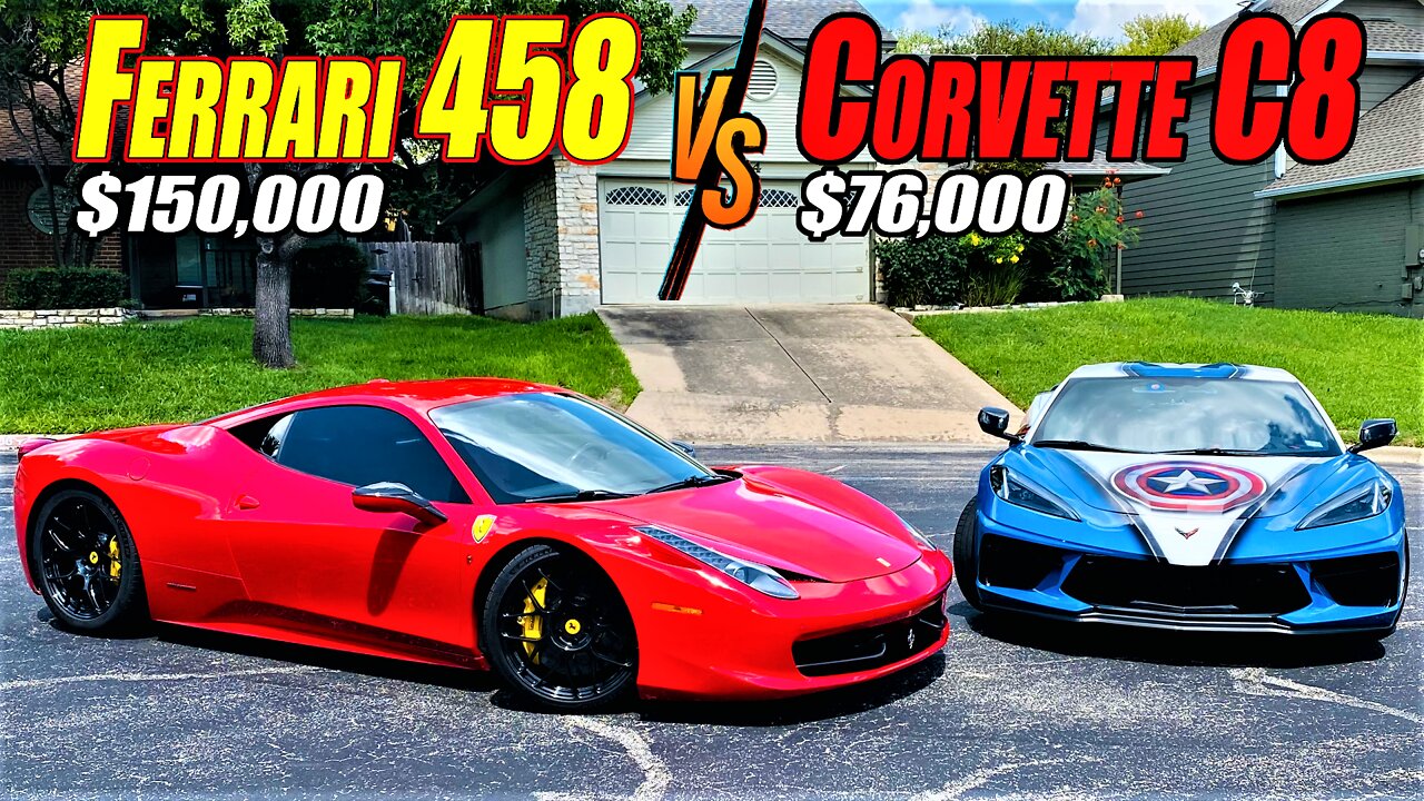 Why Spend 150k On A Ferrari 458 When A C8 Corvette Is Only 76k