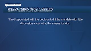 Special public health meeting on emergency order