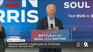 Biden and Harris speak to supporters in Phoenix