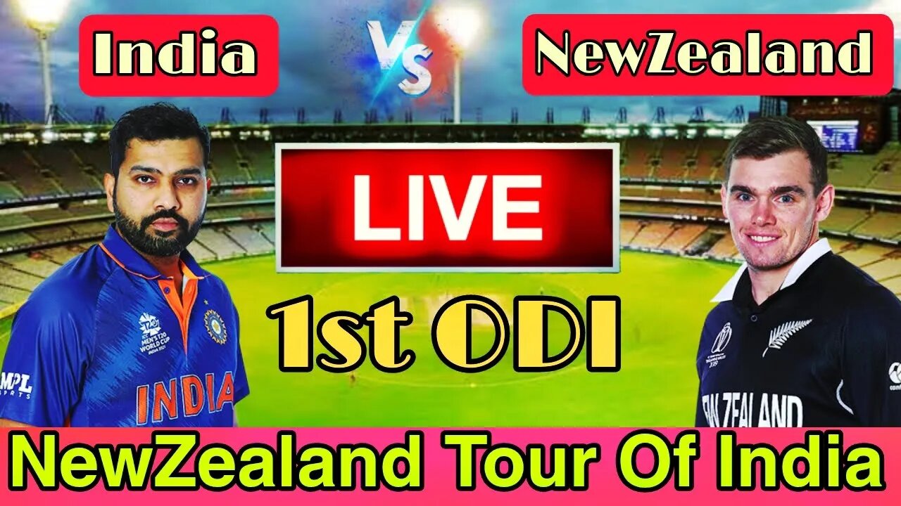 🔴LIVE CRICKET MATCH TODAY  CRICKET LIVE  1st ODI  IND vs NZ LIVE