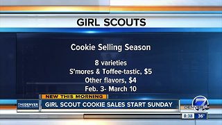 Girl Scout cookie sales starting
