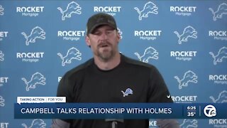 Campbell discusses working relationship with Holmes