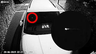 Crashing UFO captured on security camera