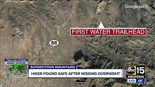Hiker found safe after missing overnight