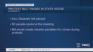 Protest bill passed in State House