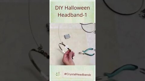 DIY Halloween Headband by Crystalheadbandz.com #shorts