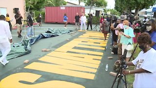 'Black Lives Matter Too' mural unveiled at Riviera Beach church