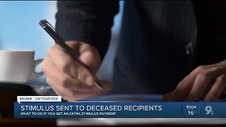 Stimulus checks sent to deceased family members