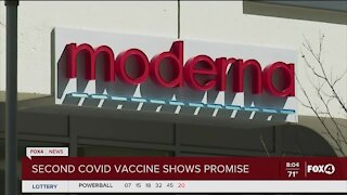 Second COVID vaccine shows promise