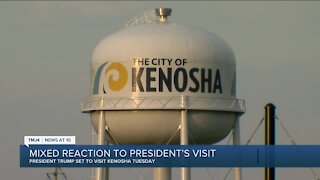 People in Kenosha express mixed feelings about the President's visit