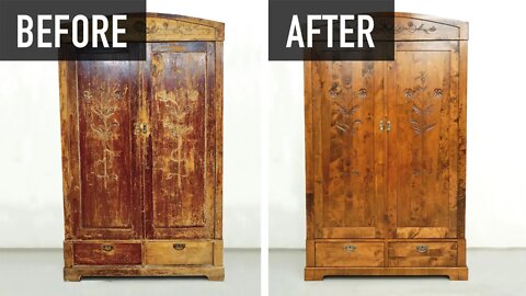 How to restore an old wardrobe