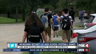 Increased security at high school football games in Southwest Florida