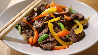 How to make Thai stir-fry beef in sesame sauce