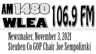Wlea Newsmaker, November 3, 2021, Joe Sempolinski