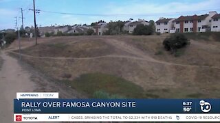 Rally to be held over Famosa Canyon site