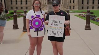 Thoughts from protestors outside the Capitol on pro-choice rights