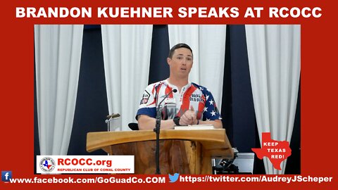 Brandon Kuehner Speaks at RCOCC