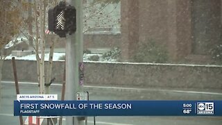 Flagstaff got its first snowfall of the season!