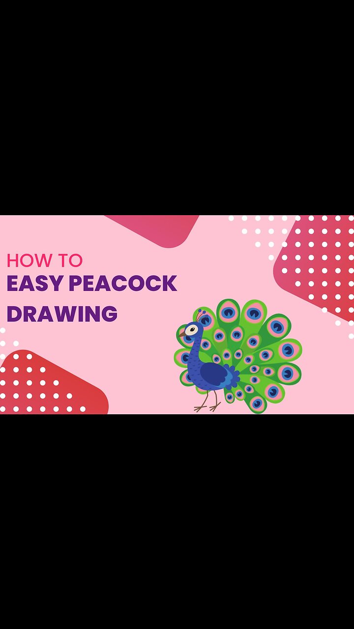 National Bird Drawing | Peacock Drawing Easy