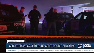 Abducted 3-year-old found after double shooting