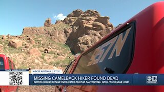 FD: Missing woman found dead after hiking Camelback Mountain