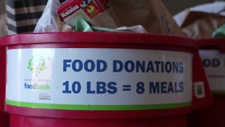 Local food bank donations increasing during the holiday season