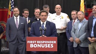 Florida Gov. Ron DeSantis announces bonuses for first responders