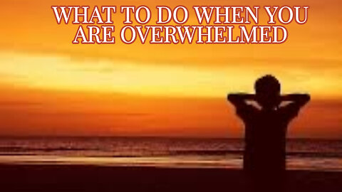 WHAT TO DO WHEN YOU ARE OVERWHELMED