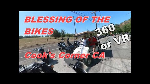 Ride Into A Biker Bar During The Blessing of the Bikes 360° or in VR