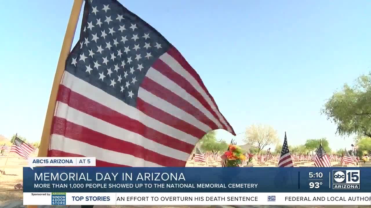 Memorial Day ceremony at the National Memorial Cemetery in Phoenix